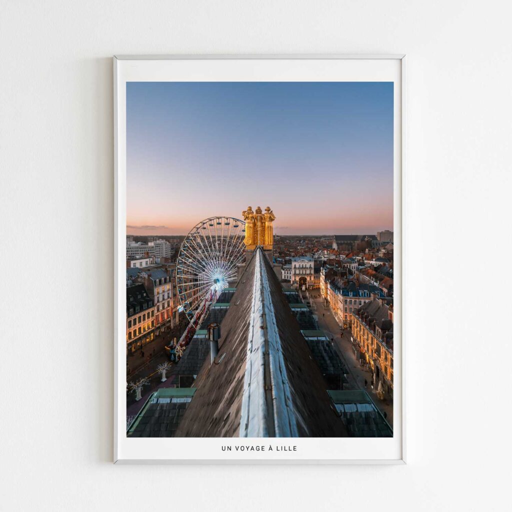 Un voyage à Lille, photographie de Benjamin Clipet en affiche décoration