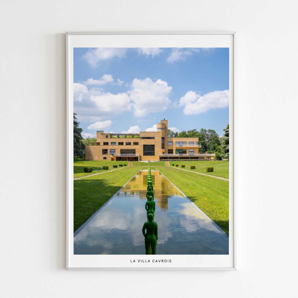 La villa cavrois, photographie de Benjamin Clipet en affiche décoration