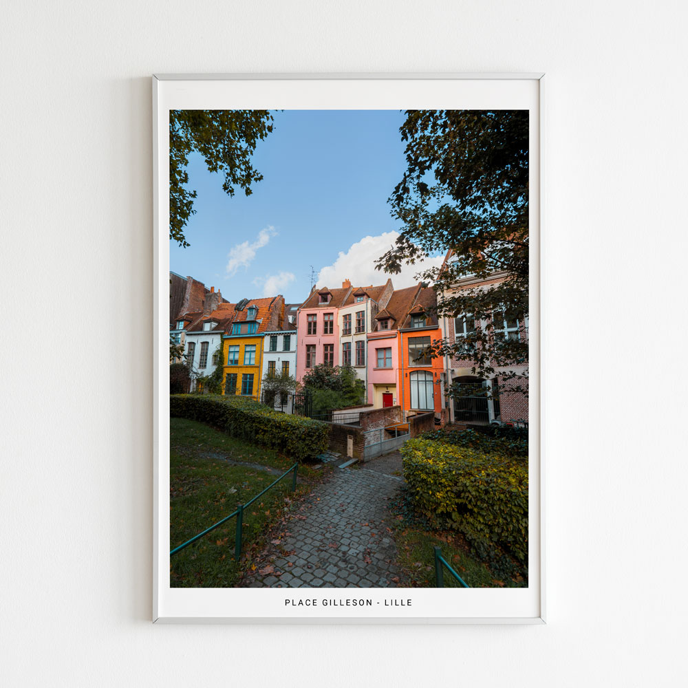 Photographie "Place Gilleson" de Benjamin Clipet, en affiche de décoration