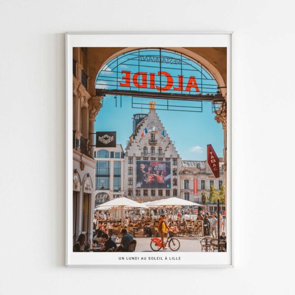un lundi au soleil à lille, photographie de Benjamin Clipet en affiche