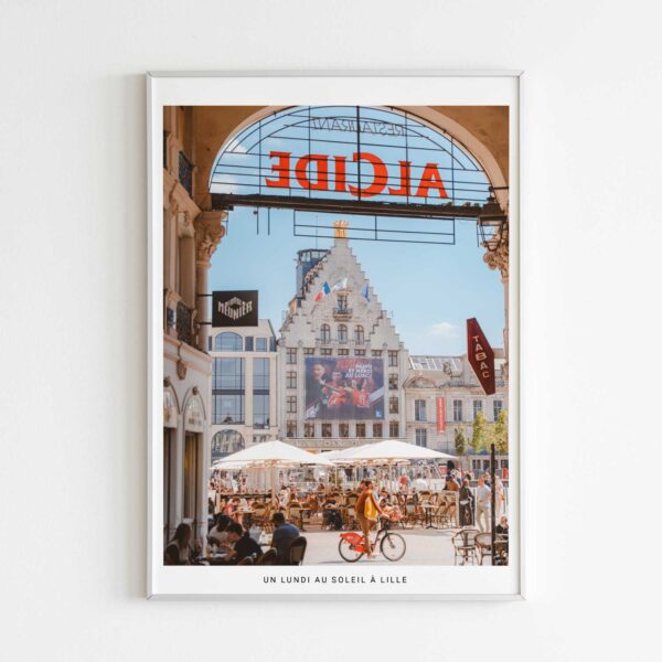 un lundi au soleil à lille, photographie de Benjamin Clipet en affiche