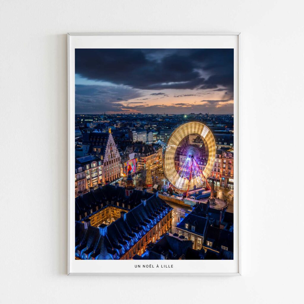 Un Noël à Lille, photographie de Benjamin Clipet en affiche