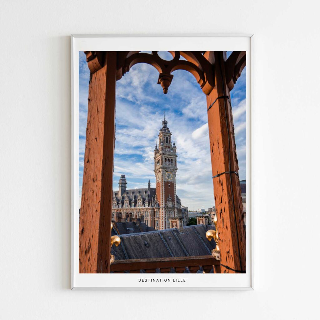 Destination Lille, photographie de Benjamin Clipet en affiche décoration