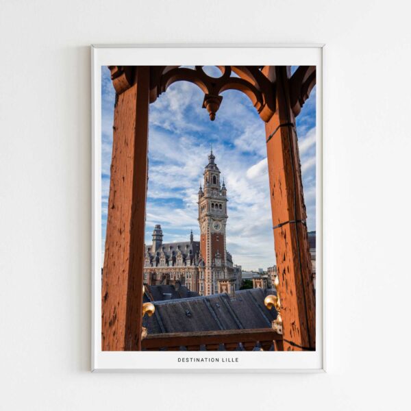 Destination Lille, photographie de Benjamin Clipet en affiche décoration