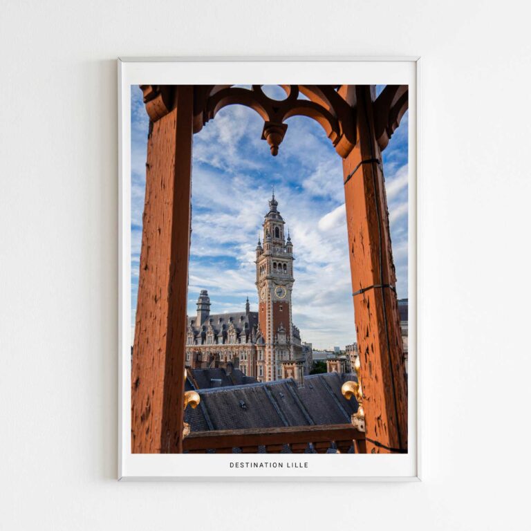 Destination Lille, photographie de Benjamin Clipet en affiche décoration