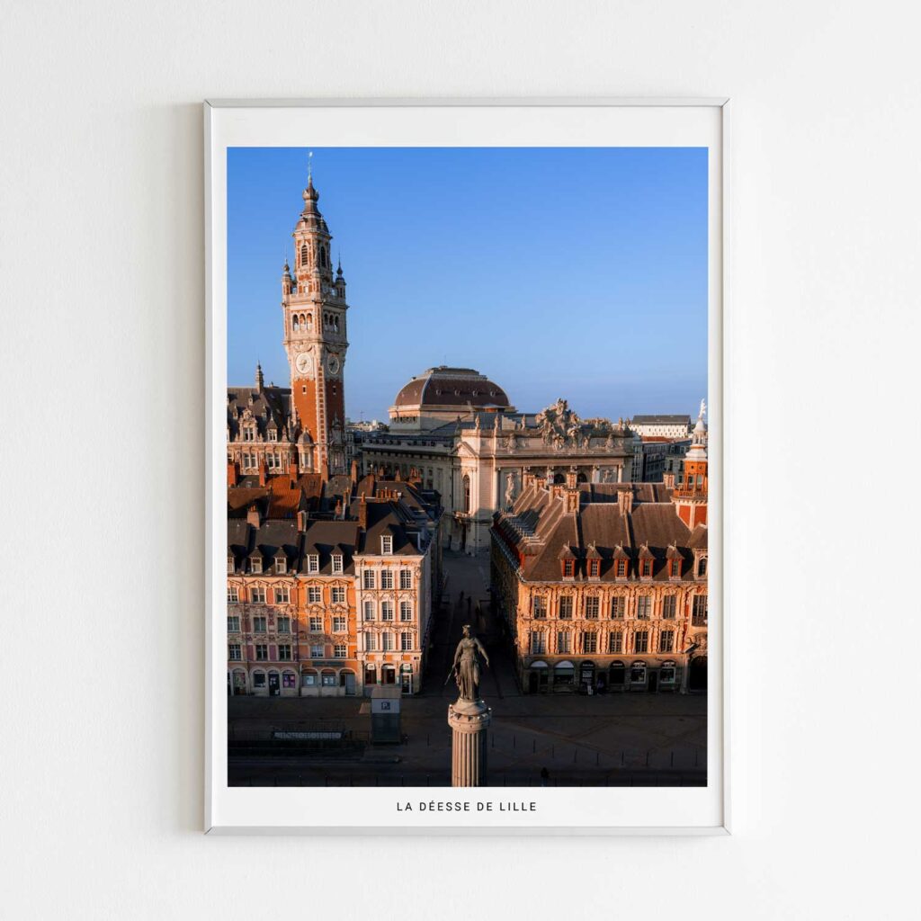 La déesse de Lille, photographie de Benjamin Clipet en affiche décoration