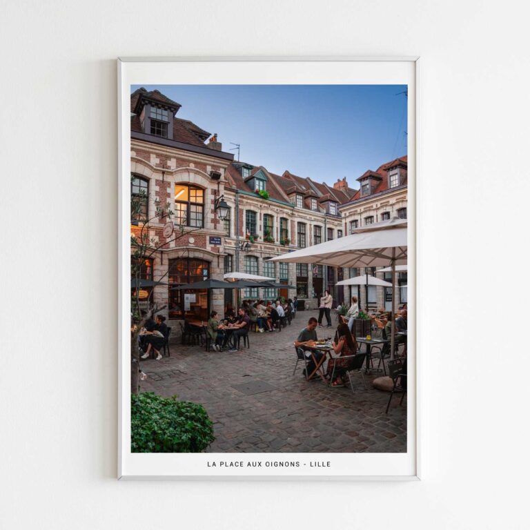La Place aux Oignons, photographie de Benjamin Clipet en affiche décoration