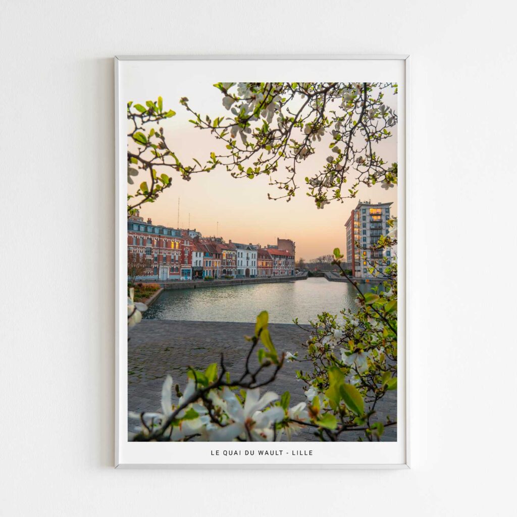 Le Quai du Wault, photographie de Benjamin Clipet en affiche décoration