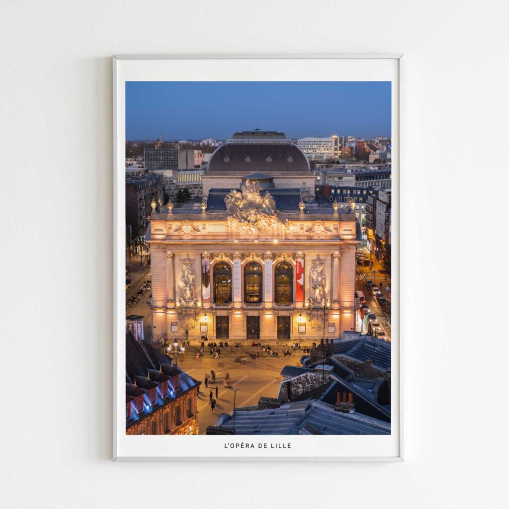 L'opéra de Lille, photographie de Benjamin Clipet en affiche décoration