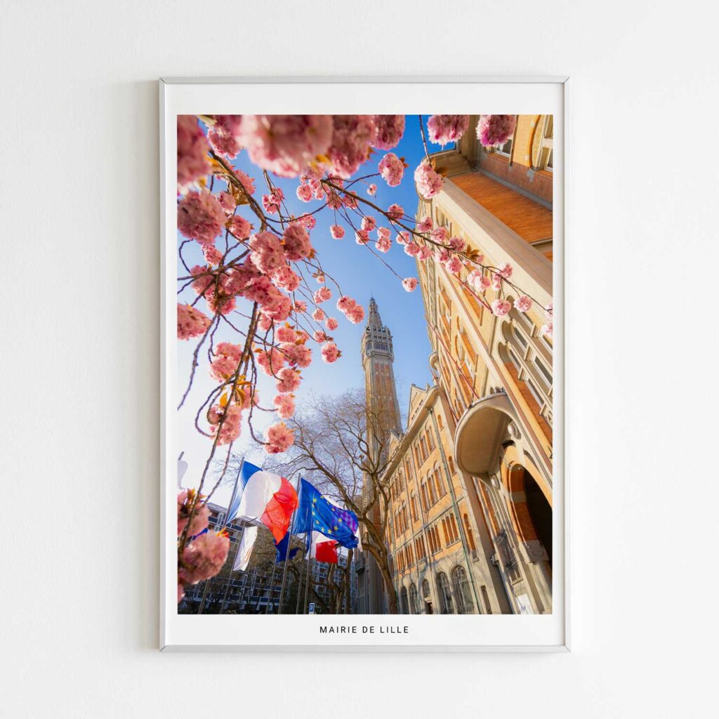 Mairie de Lille, photographie de Benjamin Clipet en affiche