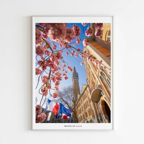 Mairie de Lille, photographie de Benjamin Clipet en affiche
