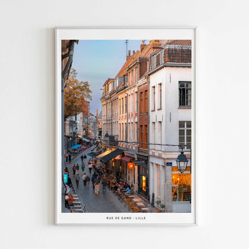 Rue de Gand, photographie de Benjamin Clipet en affiche décoration