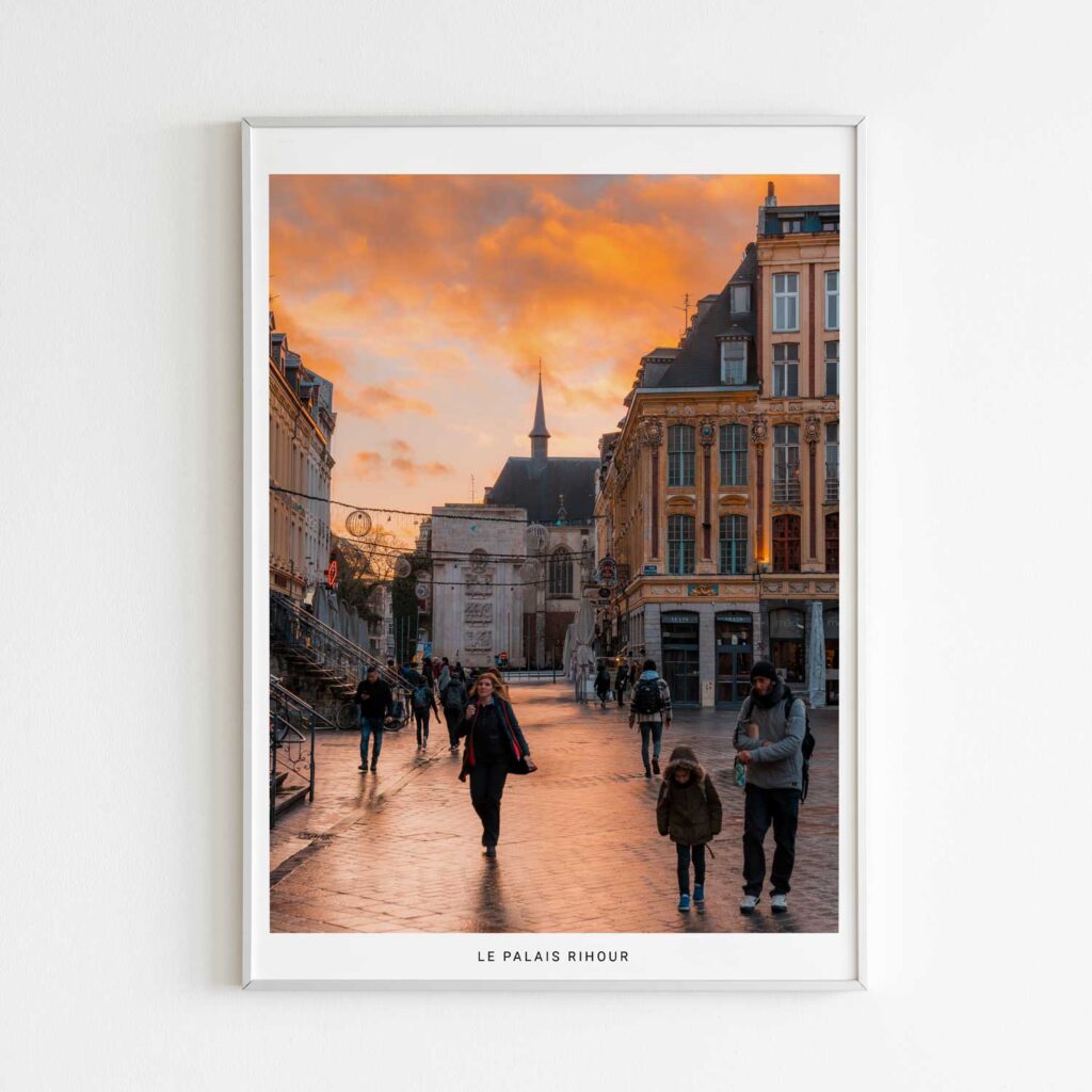 Le palais Rihour, photographie de Benjamin Clipet en affiche décoration