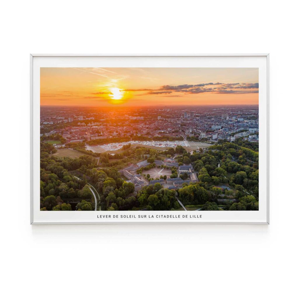 Lever de soleil sur la citadelle de Lille