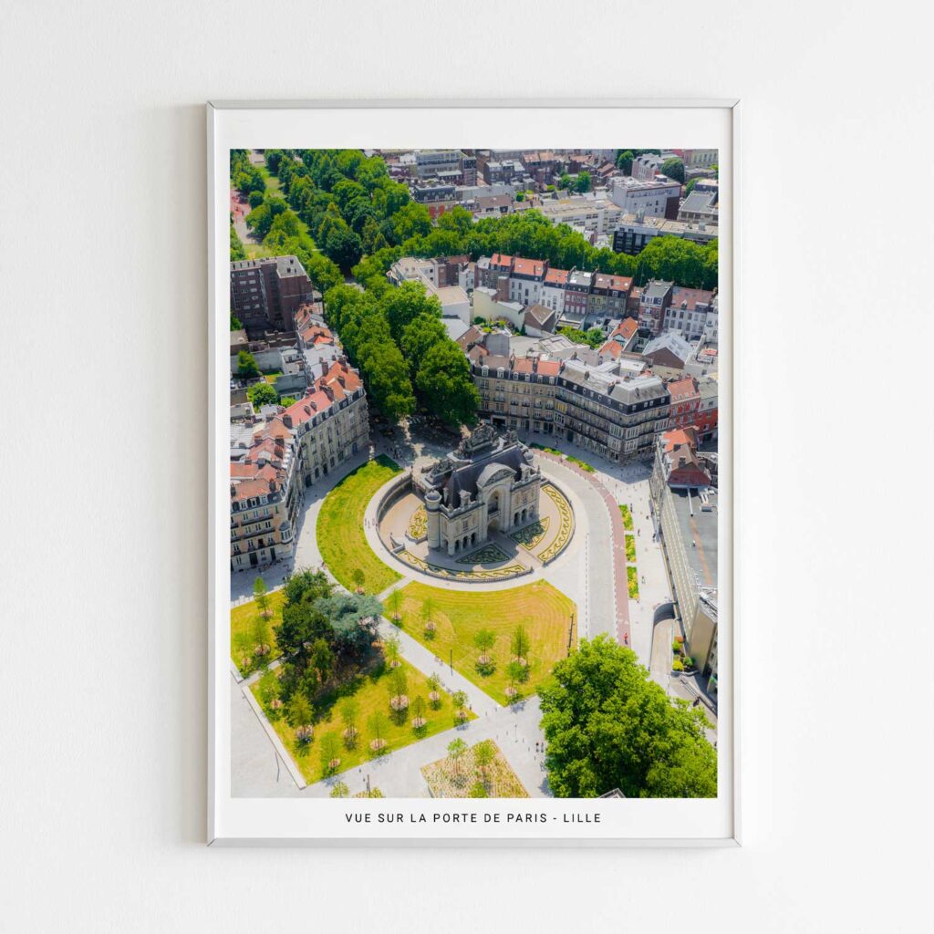 Vue sur la Porte de Paris, photographie de Benjamin Clipet en affiche