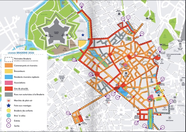 Zone de la Braderie de Lille 2026