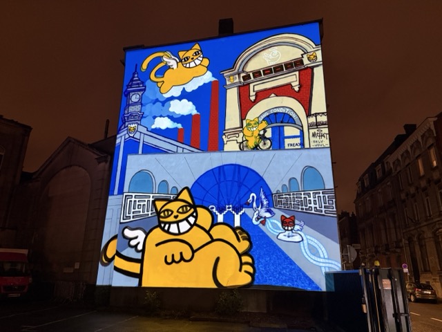 M CHAT en vidéomapping à côté de Lille