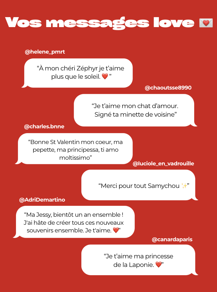 Vos messages love