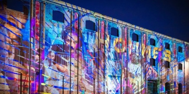 Nuit des arts lumineux de Roubaix, près de Lille