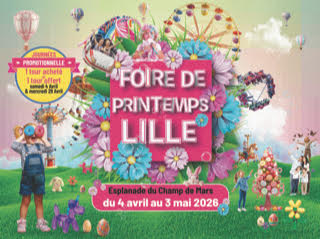 Que faire à Lille et aux alentours en avril ? Foire aux manèges de Printemps à Lille
