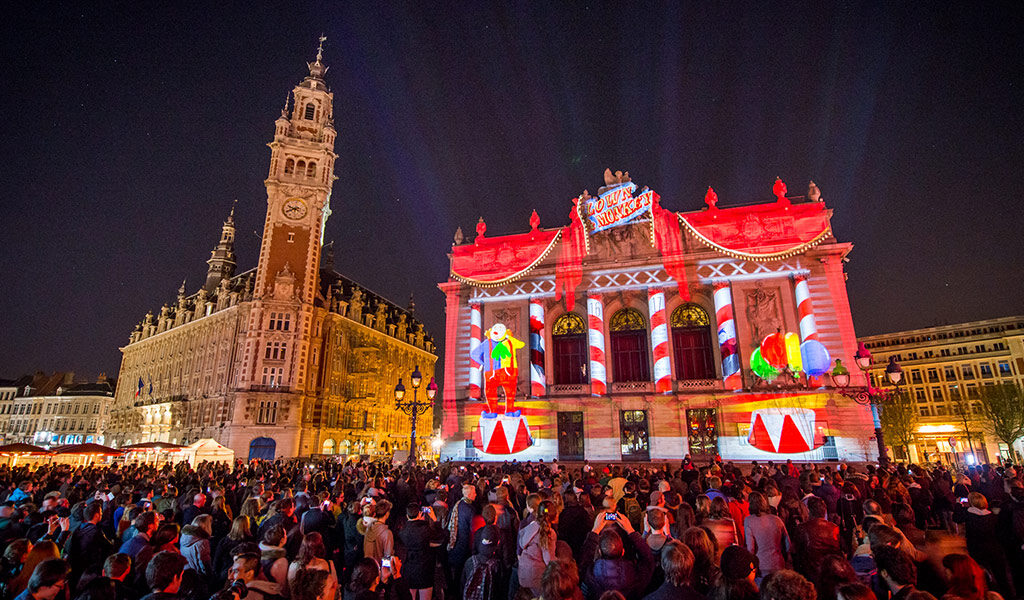 video mapping Lille