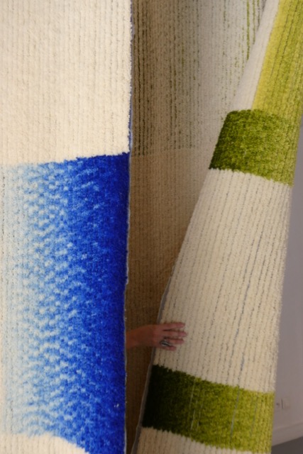 velutto dégradé, tufté à la main, 100% laine, teinture artisanale, 2025. (c) maak & transmettre (2) moyenne
