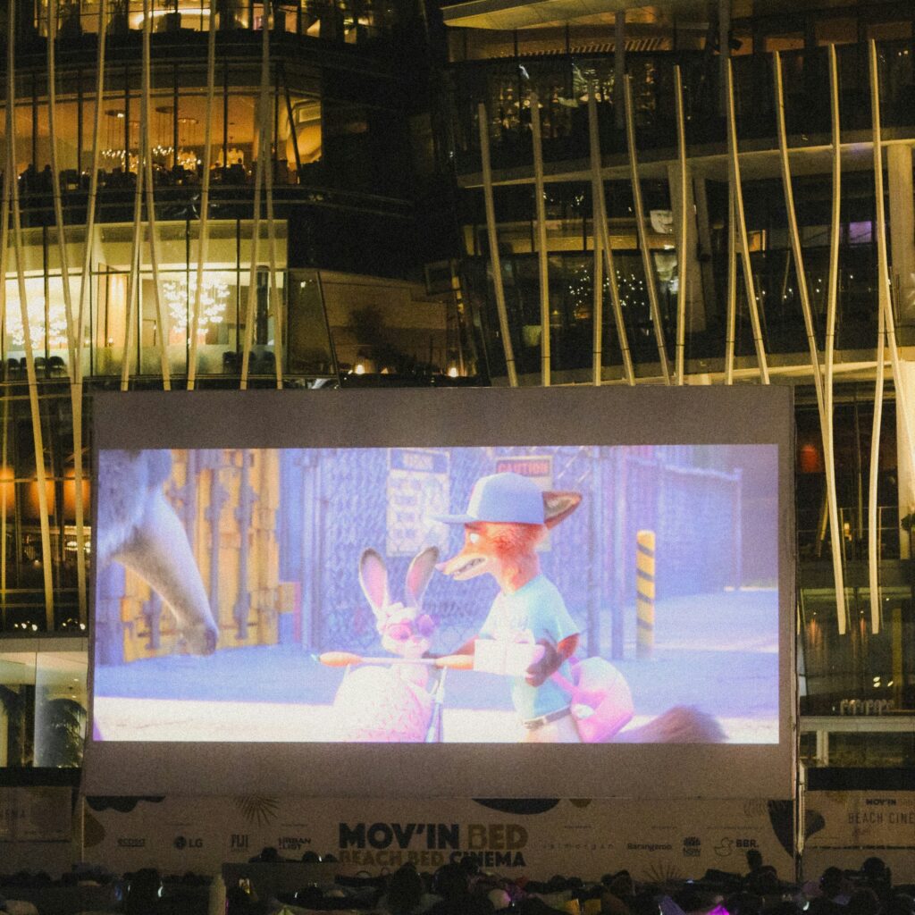 projection cinéma ciné plein air